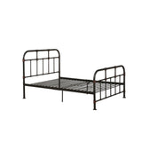 Gray Industrial Pipe Design Full Bed Frame