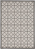 2' X 3' Ivory Or Grey Diamond Pattern Accent Rug