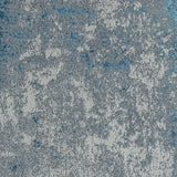 10'X13' Silver Blue Machine Woven Abstract Smudge Indoor Area Rug