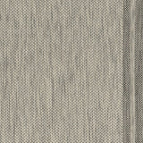 3'X4' Grey Machine Woven Uv Treated Bordered Indoor Outdoor Accent Rug