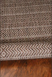 3' X 4' Brown Geometric Indoor Outdoor Area Rug