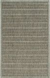 5'X7' Mocha Machine Woven Uv Treated Tribal Indoor Outdoor Area Rug