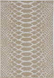 5' X 8' Natural Animal Print Area Rug