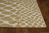 8' X 11' Ivory Abstract Indoor Outdoor Area Rug