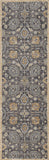 8' Taupe Machine Woven Vintage Traditional Indoor Runner Rug