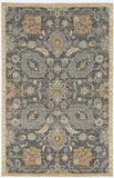 9'X13' Taupe Machine Woven Vintage Floral Traditional Indoor Area Rug