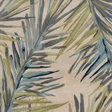 8'X10' Ivory Hand Tufted Tropical Palms Indoor Area Rug