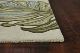 66 X 66 Ivory Wool Rug