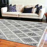 144 X 180 Charcoal Polyester Rug