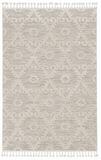 8' X 11' Ivory Beige Diamond Area Rug