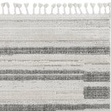 144 X 180 Ivory Grey Polyester Rug