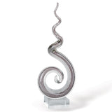 Multicolor Glass Corkscrew Centerpiece Tall