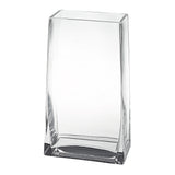 7 Clear Glass Rectangle Handmade Vase