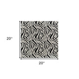 Small Iron Faux Zebra Skin Wall Tile