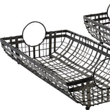 Set Of 2 Natural Finish Wood Nesting Trays