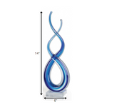 10 Multicolor Art Glass Centerpiece