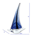 10 Multicolor Art Glass Centerpiece On Crystal Base