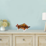 9 Multicolor Large Bull Art Glass
