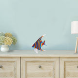 8 Mouth Blown Rainbow Tropical Fish Art Glass