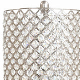 62" Drum Shade Crystal Bead Metal Floor Lamp