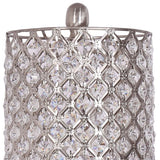 62" Drum Shade Crystal Bead Metal Floor Lamp