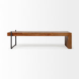 36" Gold And Brown Round Coffee Table