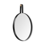 26" Black Wood Mirror