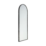 26" Black Wood Mirror