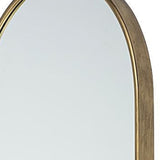 36" Black Oval Metal Framed Accent Mirror