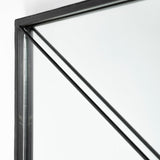 Black Rectangle Full Length Hanging Metal Mirror