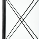 Black Rectangle Full Length Hanging Metal Mirror