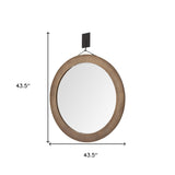 Black Rectangle Full Length Hanging Metal Mirror