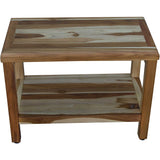 22" X 24" Natural Wood Shower Bench