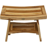 18" X 24" Natural Teak Shower Bench