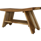 18" X 24" Natural Teak Shower Bench