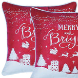 Set Of Two Silver Gray 18" Snowflakes Throw Pillow Covers