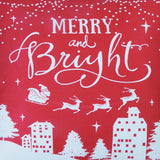 Set Of 4 18" Merry Christmas Throw Pillow Cover In Multicolor