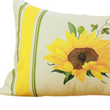 Set Of 2 20" Fall Sunflower Lumbar Pillow Cover In Multicolor