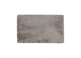 Luxe Faux Rabbit Fur Rectangular Rug 3' X 5' - Grey