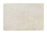 Luxe Faux Rabbit Fur Rectangular Rug 5' X 8' - Ivory