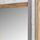 21" Brown Unframed Accent Mirror