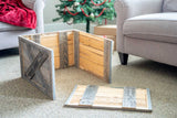 23" Natural Weathered Gray Plank Christmas Tree Collar