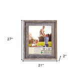 18X24 Weathered Grey Picture Frame With Sawtooth Hangers