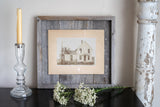 11X14 Rustic Weathered Grey Picture Frame With Plexiglass Holder