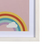 Shine Bright Glitter Rainbow Wall Art