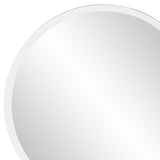 28" White Framed Accent Mirror