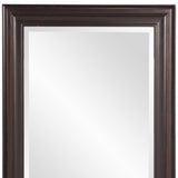 36" Black Round Framed Accent Mirror