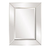 Rectangle Frame Mirror With Mirrored Finish And Beveled Edge