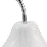 White Medium Pear Shaped Aluminum Accent Home Decor