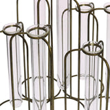 Burnished Gold Test Tube Cluster Vase